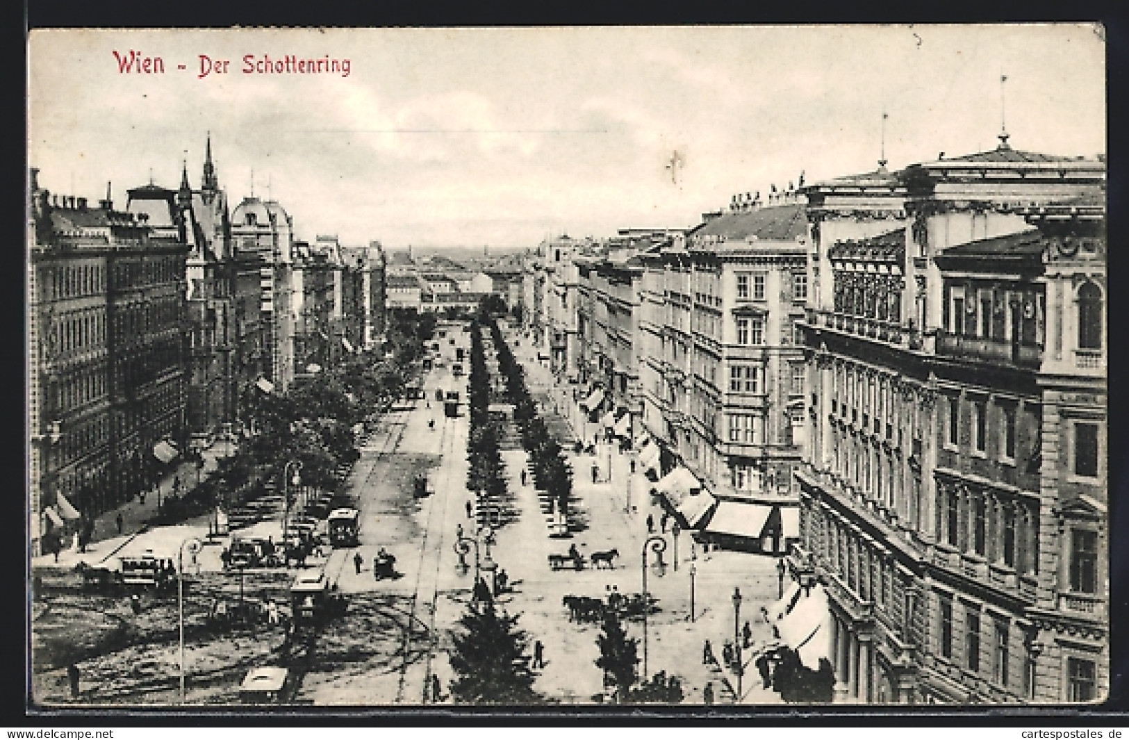 AK Wien, Schottenring Aus Der Vogelschau  - Autres & Non Classés