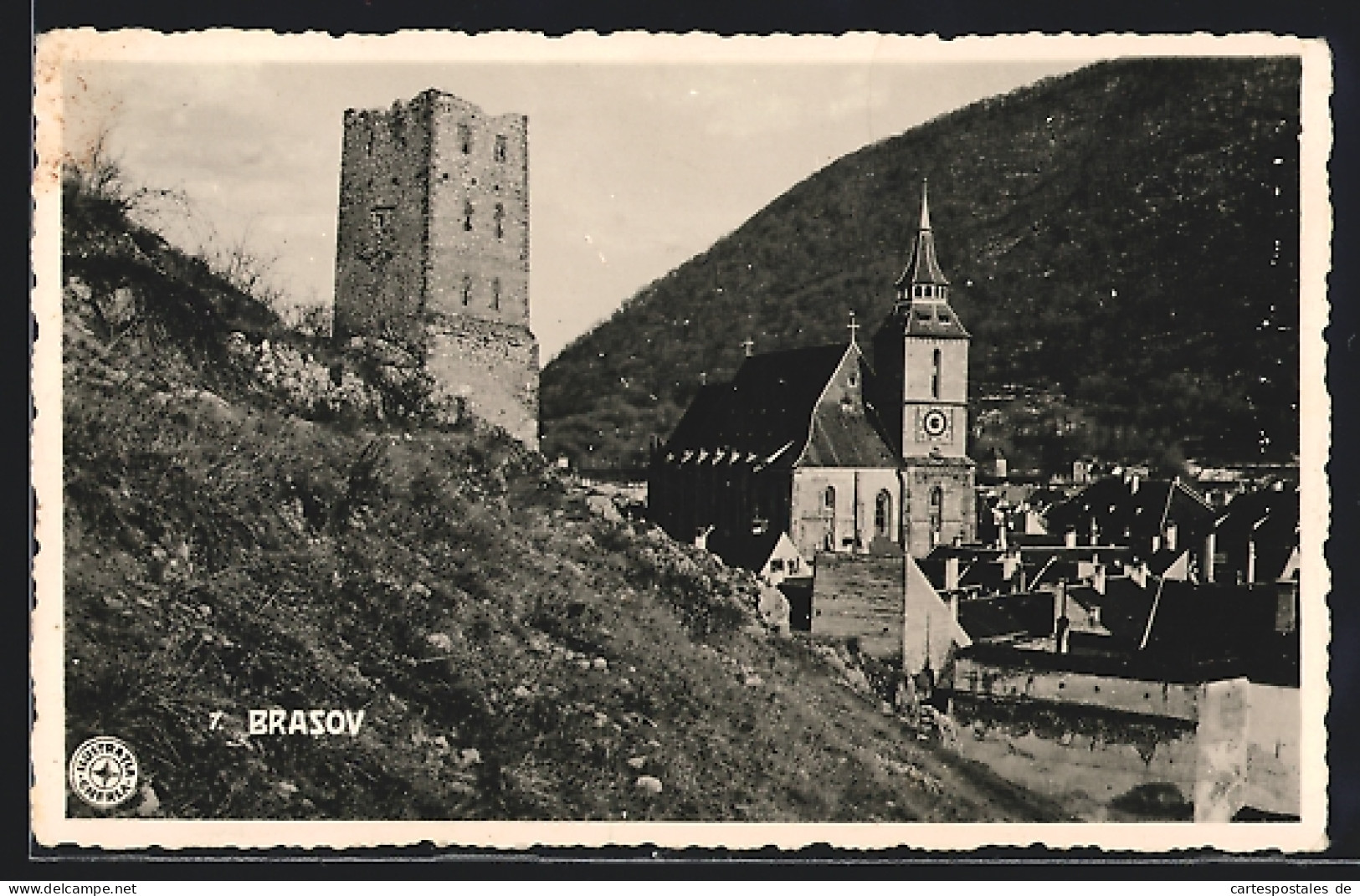 AK Brasov, Kirche Und Turmruine  - Rumänien