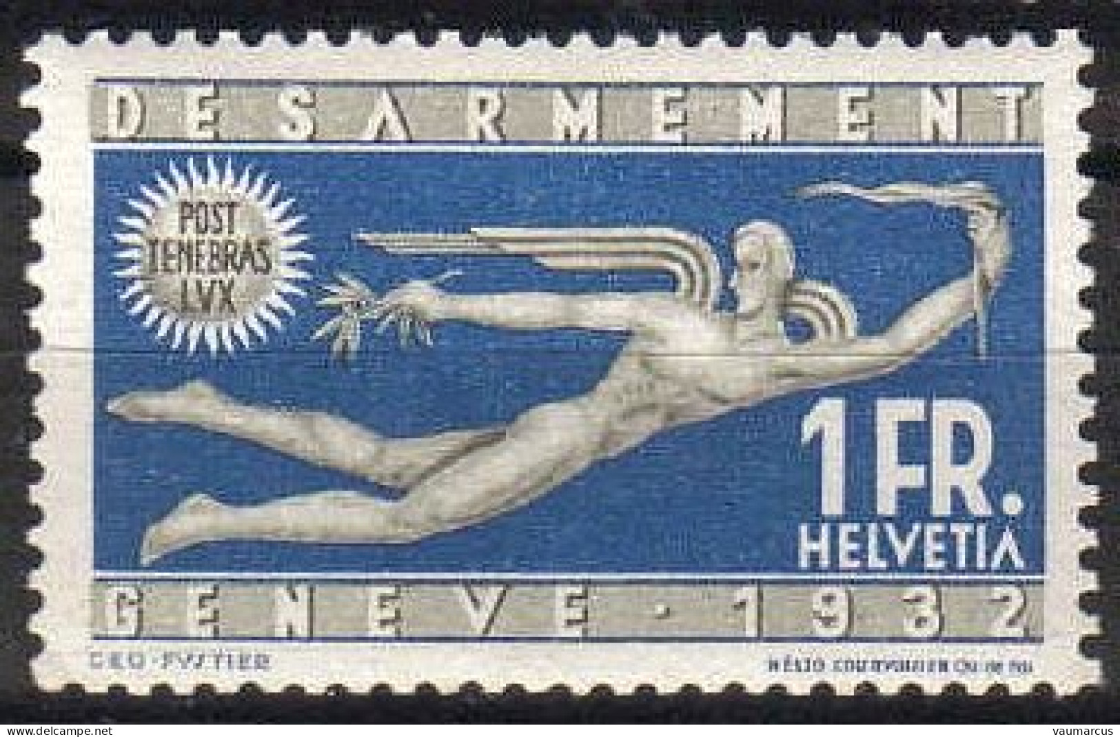 1932 Zu 190 / Mi 255 / YT 259 ** / MNH Conférence Du Désarmement SBK 70 CHF Voir Description - Neufs