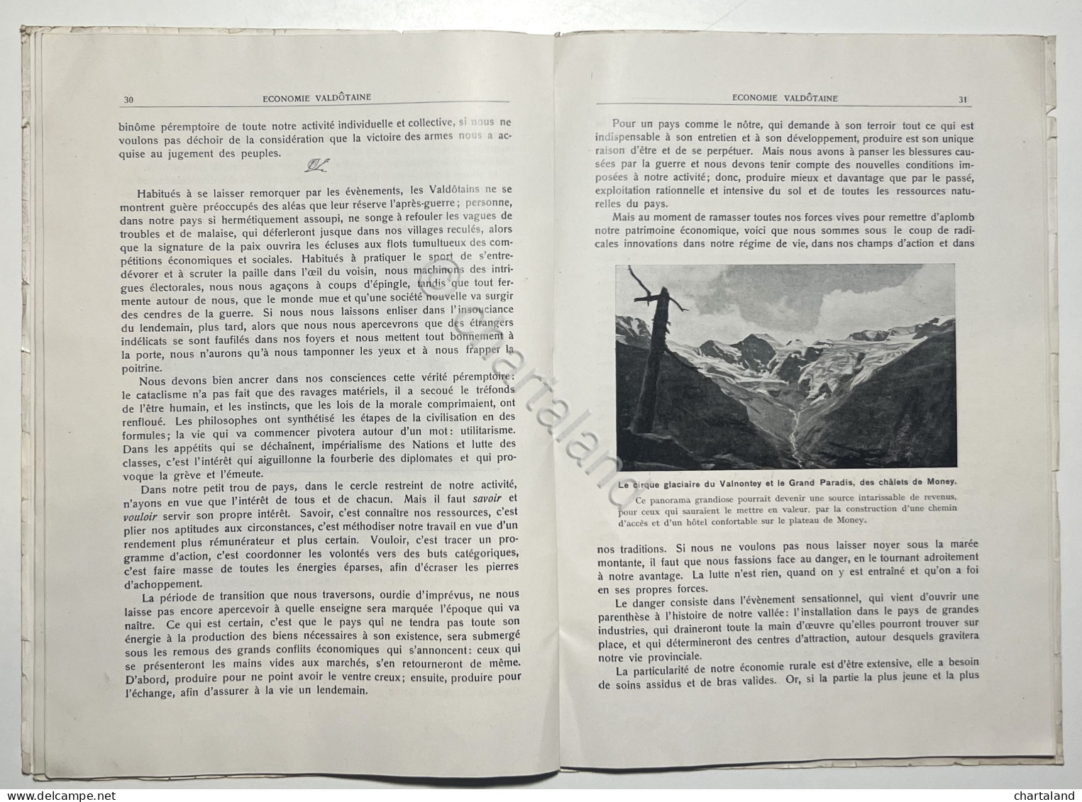 Revue Valdotaine Pensée Et D'Action Régionalistes Augusta Praetoria N. 1 - 1919 - Autres & Non Classés