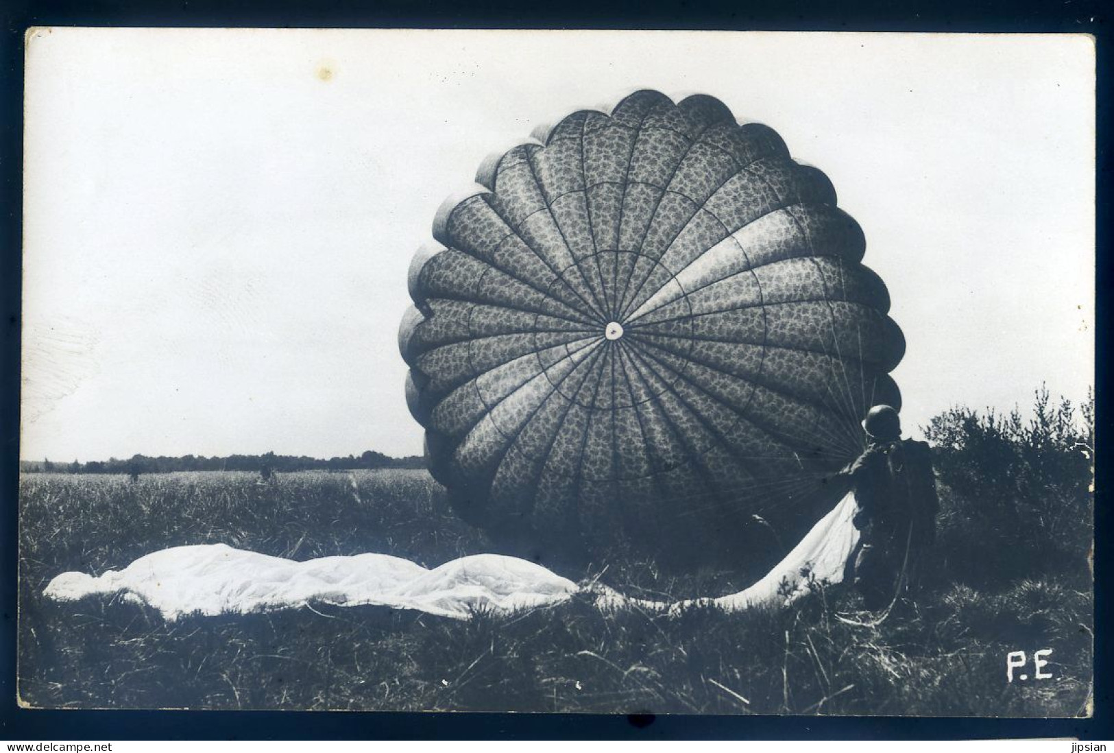 Cpa Carte Photo Parachutisme Parachute     STEP198 - Parachutisme