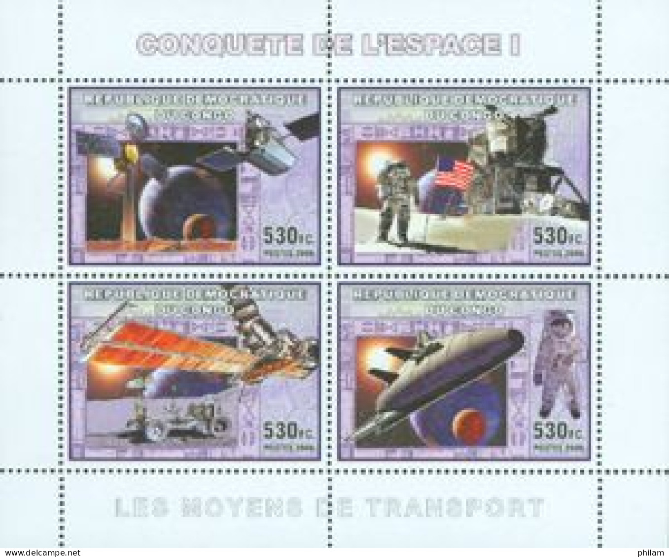 CONGO KINSHASA 2006 -  Conquête De L'espace - 4 V. - Nuevos