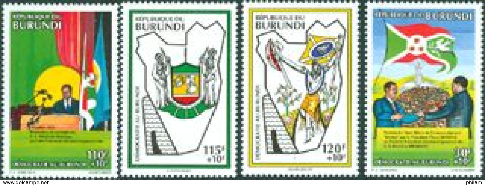 BURUNDI 1994 - Démocratie Au Burundi - 4 V. - Neufs