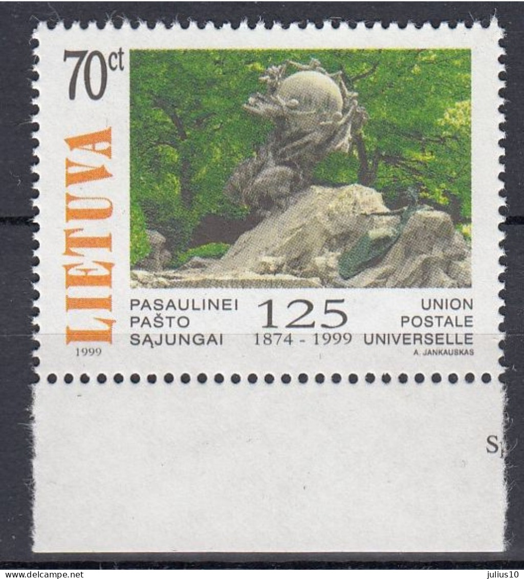 LITHUANIA 1999 UPU MNH(**) Mi 700 #Lt1082 - Lituania