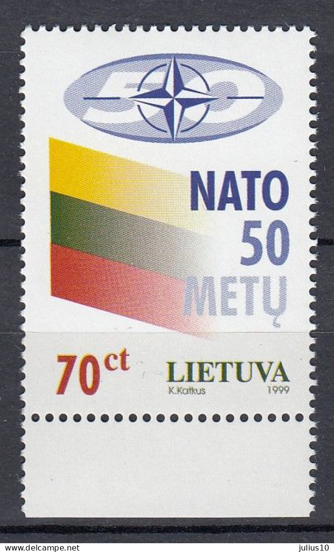 LITHUANIA 1999 NATO MNH(**) Mi 692 #Lt1086 - Lituania