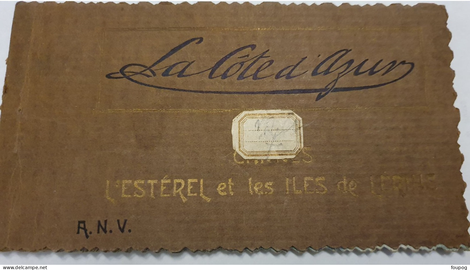 CARNET ANV ESTEREL ET ILES DE LERINS COTE D'AZUR CANNES LA BOCCA ST HONORAT - Altri & Non Classificati