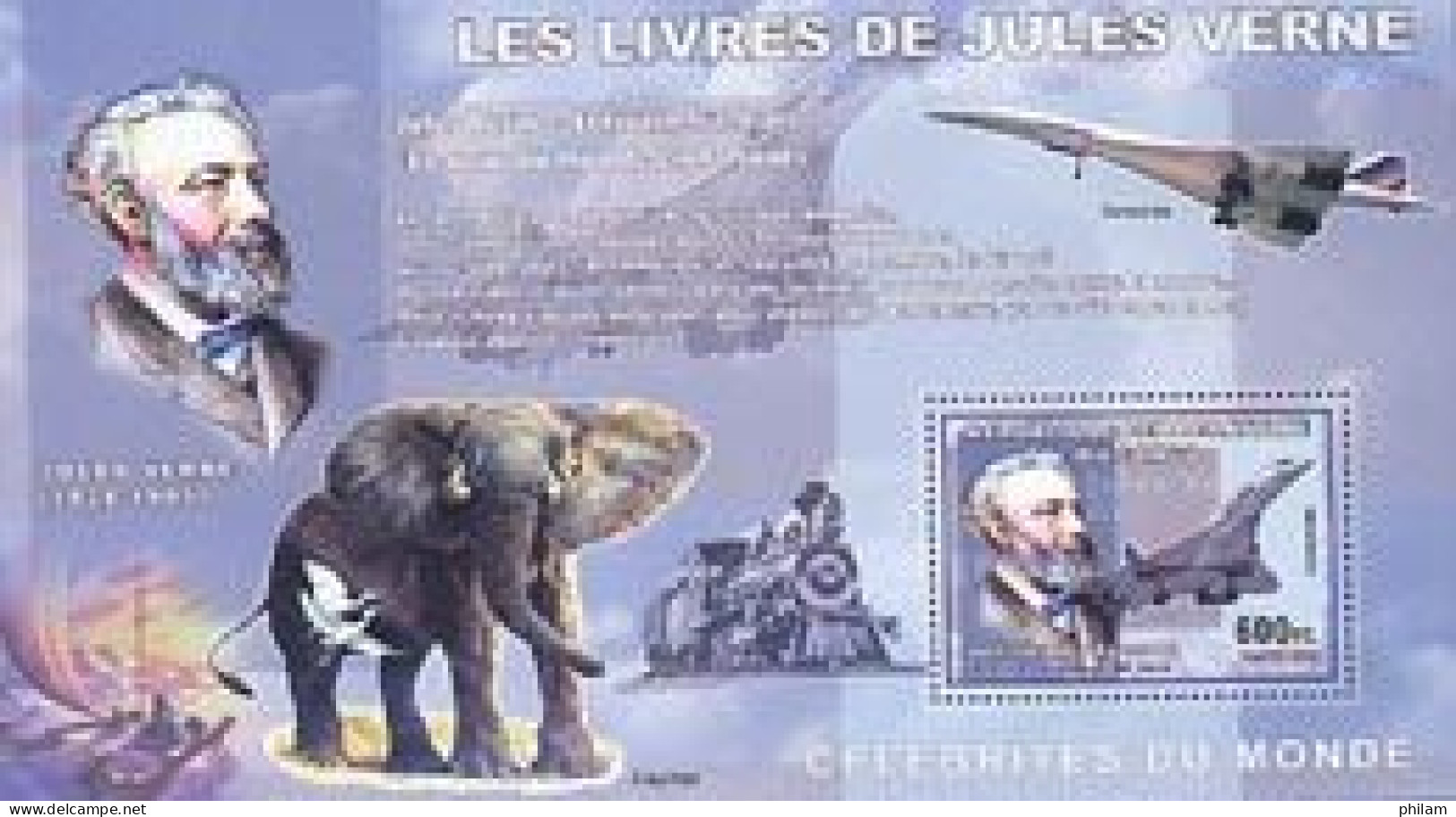 CONGO KINSHASA 2006 -  Jules Verne - Tour Du Monde En 80 Jours - BF - Eléphants