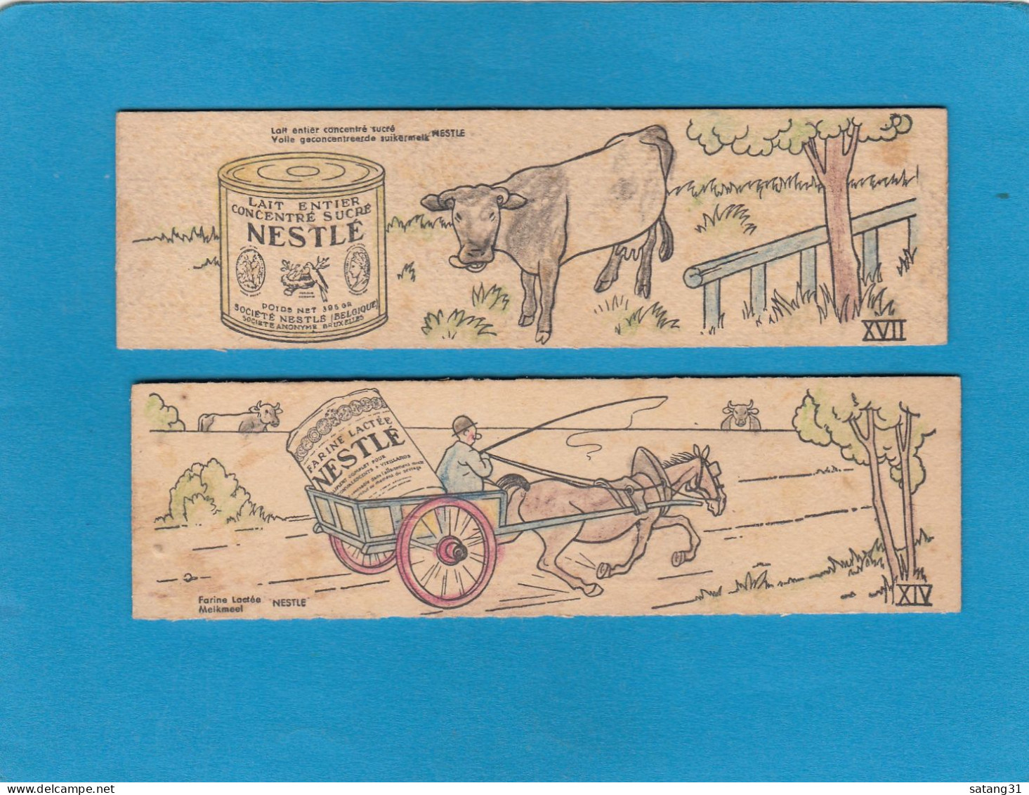 SIGNET/MARQUE PAGES, FARINE LACTEE/ LAIT CONCENTRE SUCRE NESTLE,COLORIAGE NESTLE. - Bladwijzers