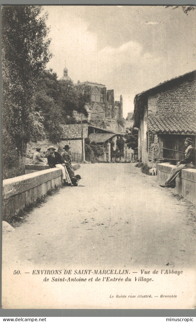 CPA 38 - Environs De Saint Marcellin - Vue De L'Abbaye De Saint Antoine Et L'Entrée Du Village - Saint-Marcellin