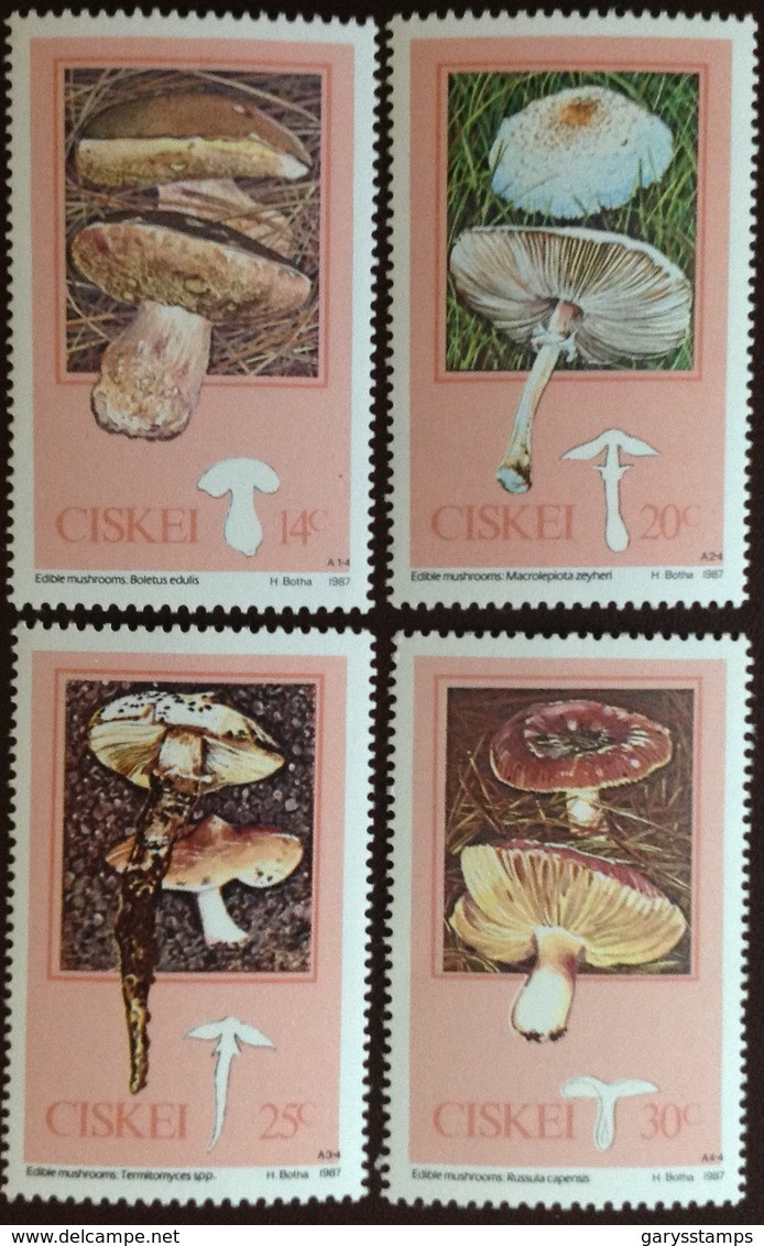 Ciskei 1987 Edible Mushrooms MNH - Mushrooms