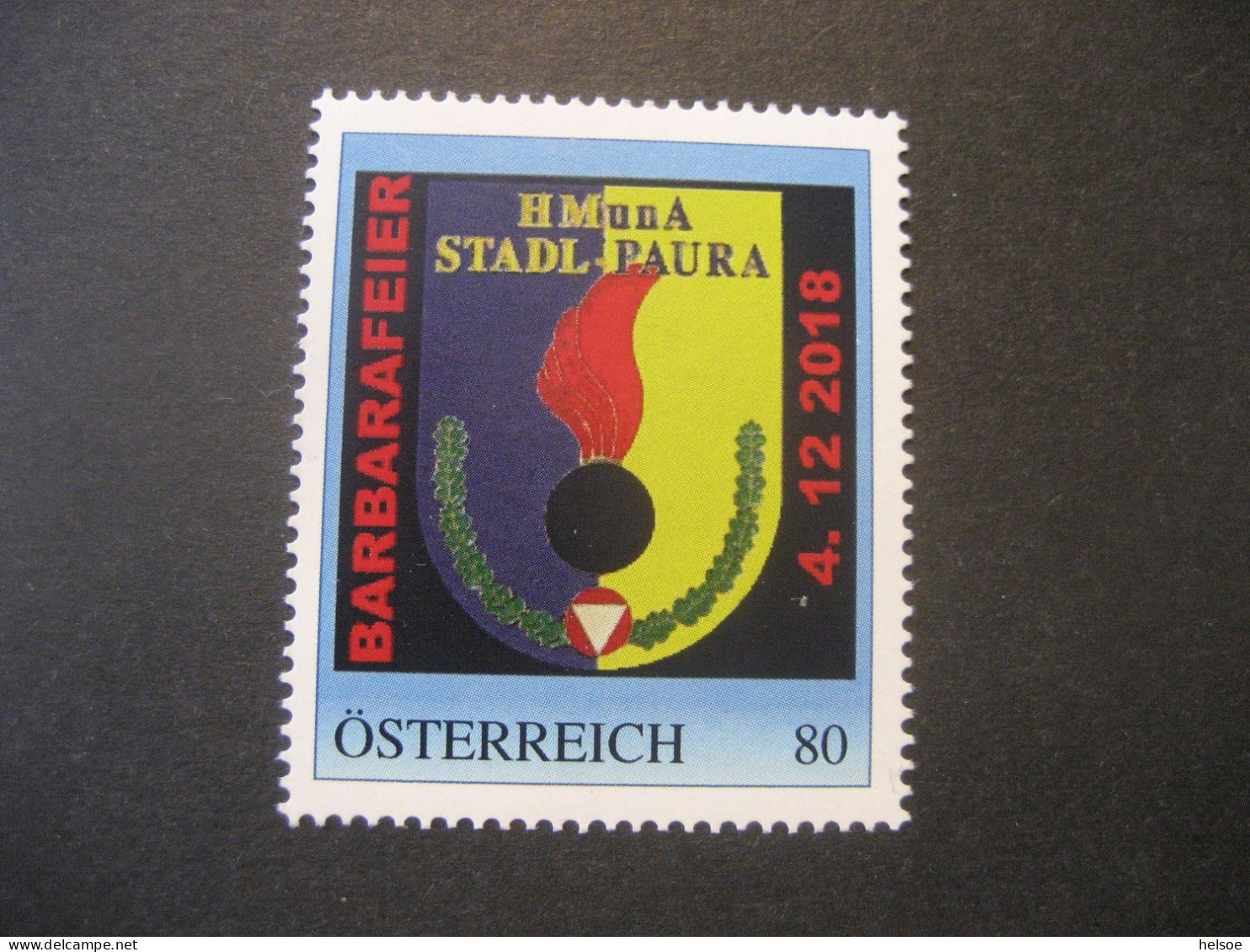 Österreich- PM Stadl-Paura 8128489 HMunA Barbarafeier Ungebraucht - Personalisierte Briefmarken