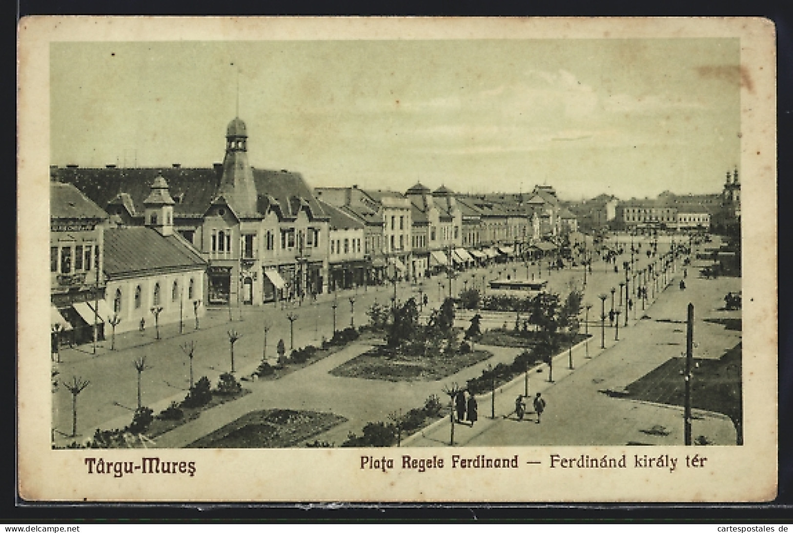 AK Târgu-Mures, Ferdinánd Krály Tér  - Rumänien