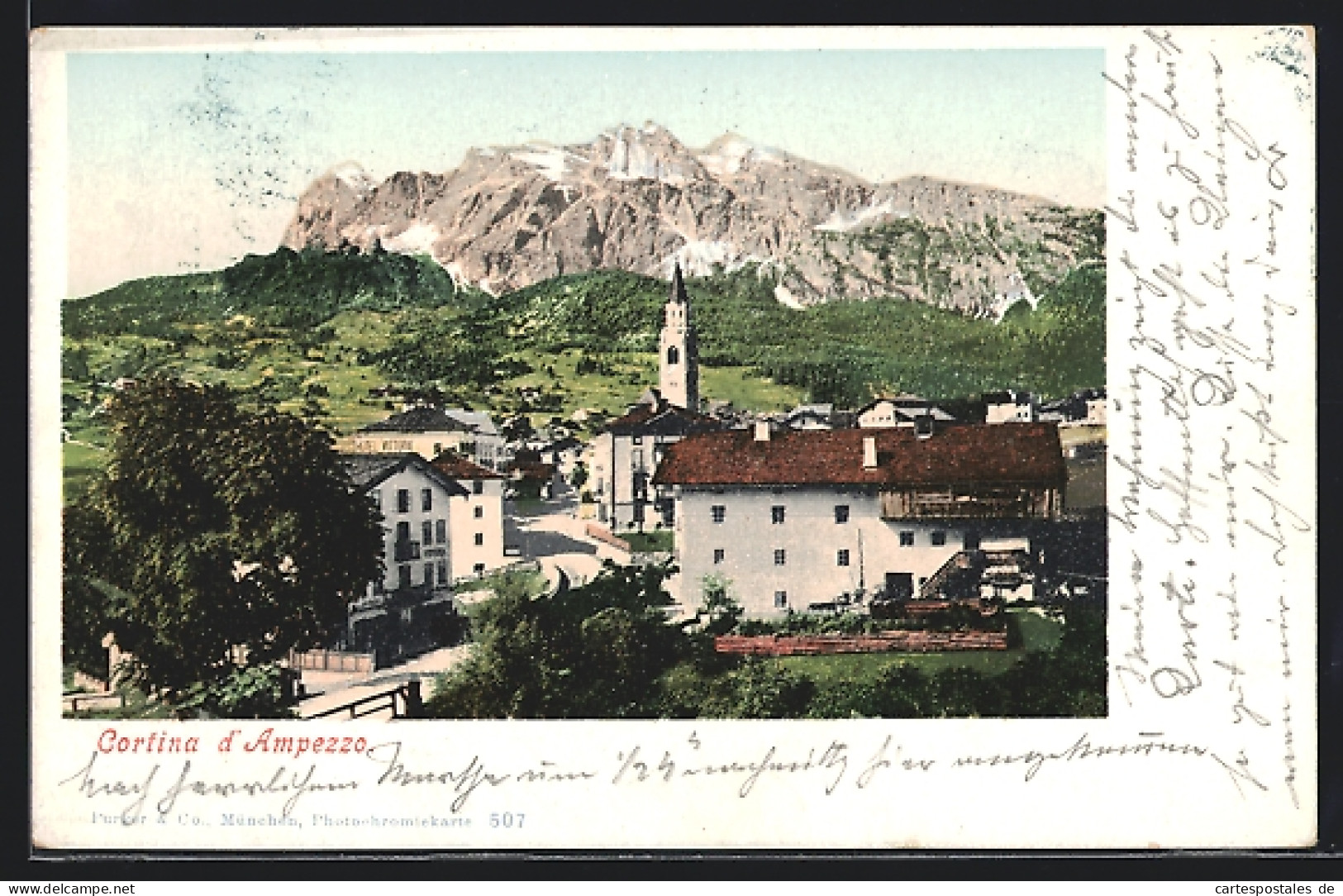 Cartolina Cortina D`Ampezzo, Ortsansicht  - Andere & Zonder Classificatie