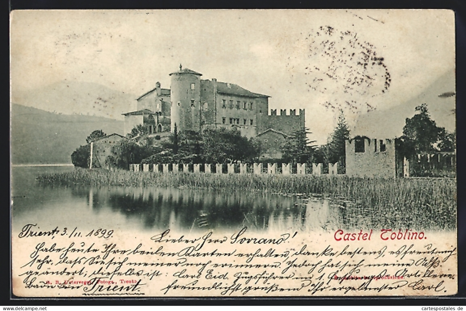 Cartolina Toblino, Castel Toblino  - Sonstige & Ohne Zuordnung
