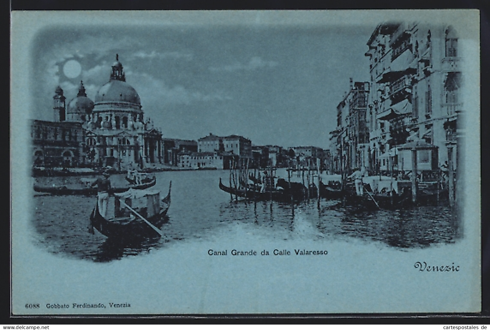 Lume Di Luna-Cartolina Venezia, Canal Grande Da Calle Valaresso  - Venetië (Venice)