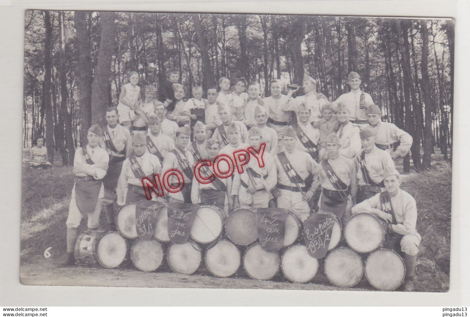 Fixe Carte Photo Militaria 23 E RI Régiment Infanterie Haguenau 1931-1932 La Musique - Régiments