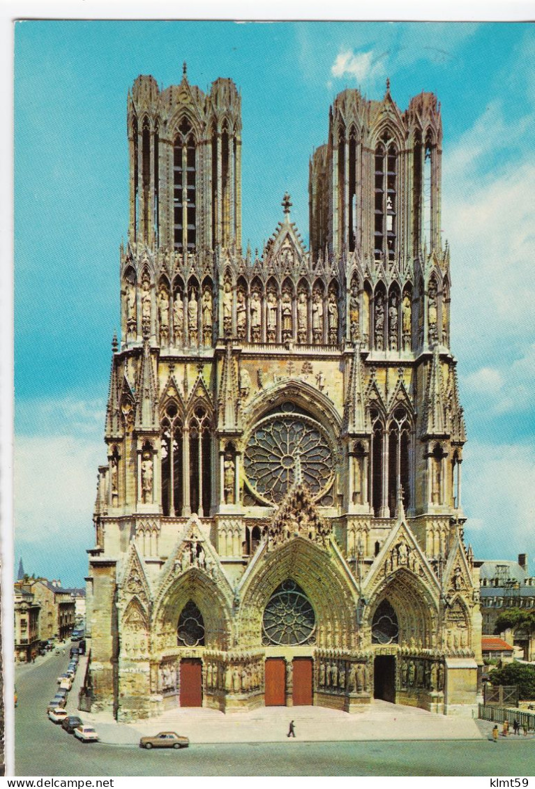Reims - Cathédrale - Façade Ouest - Reims
