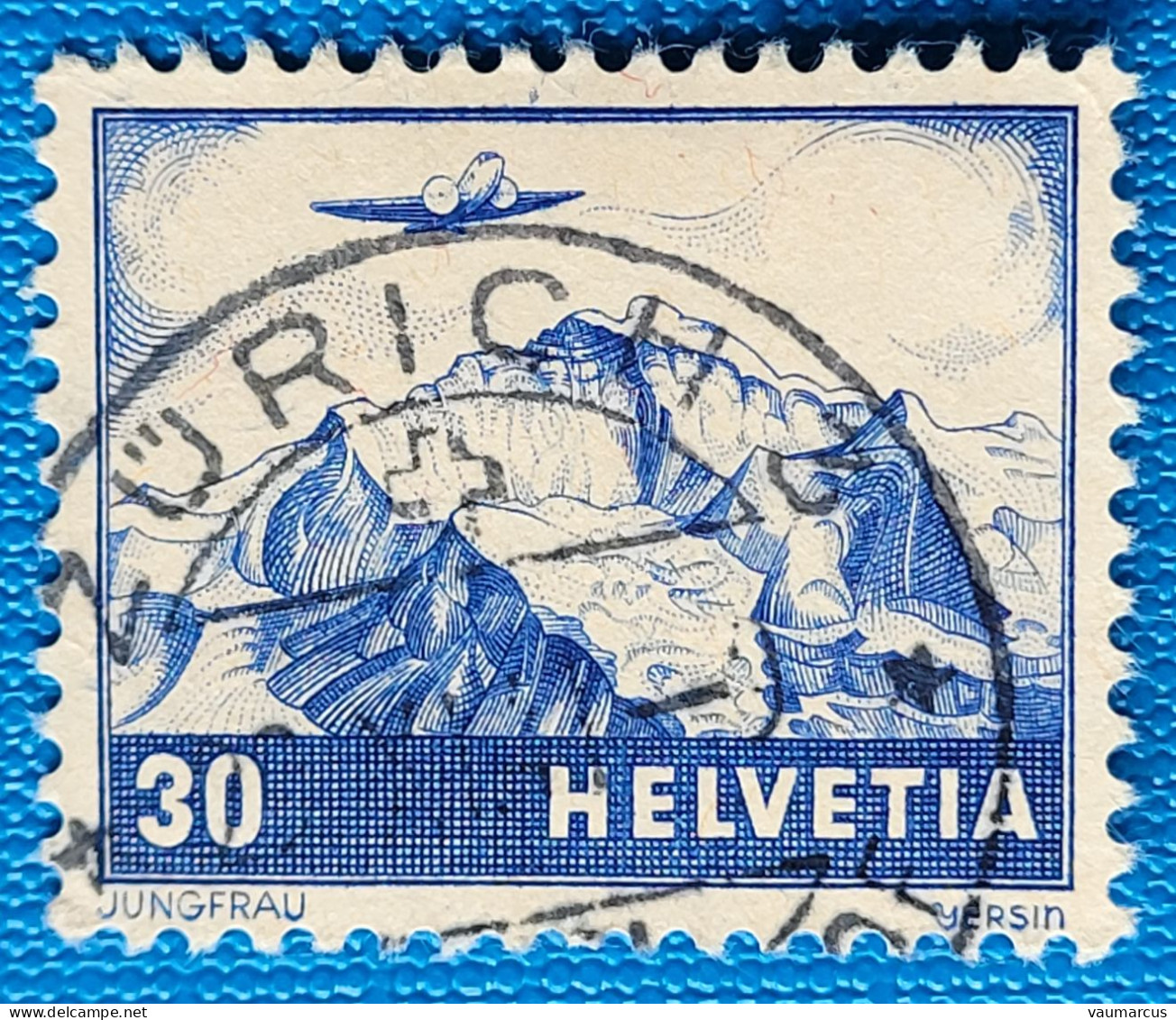 Zu 27 / Mi 387 / YT 27 Obl. ZÜRICH 3 29.11.44 Voir Description - Used Stamps