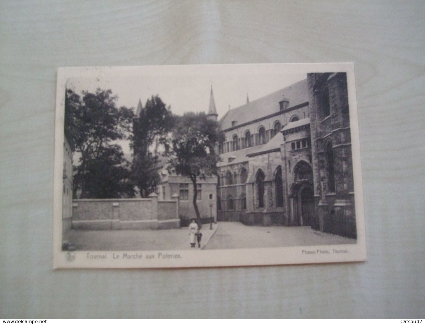 Carte Postale Ancienne 1937 TOURNAI Le Marché Aux Poteries - Tournai