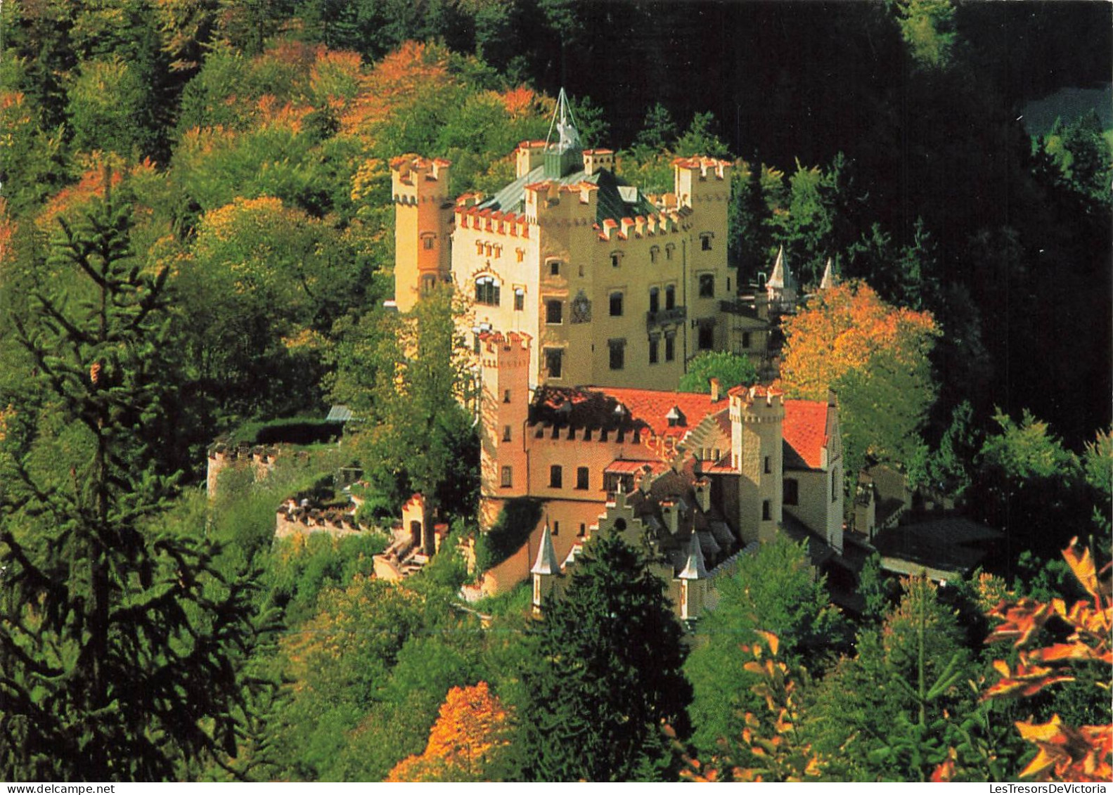 ALLEMAGNE - KonigsschloB Hohenschwangau / Bayer Alpen Royal Castle Hohenschwangau - Gegen Schwansee - Carte Postale - Sonstige & Ohne Zuordnung