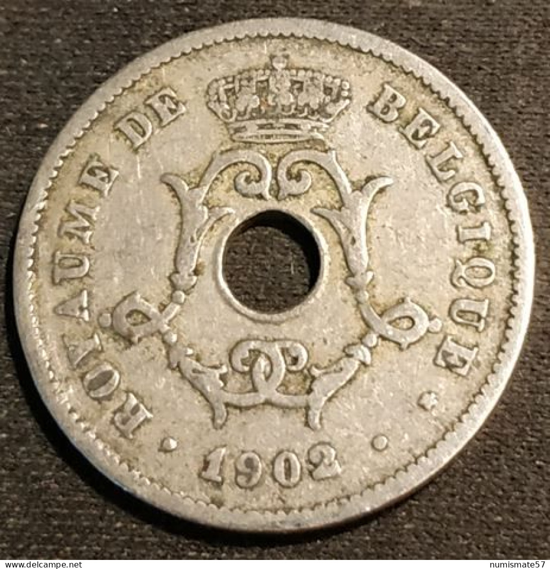 BELGIQUE - BELGIUM - 10 CENTIMES 1902 - Légende FR - Léopold II - Type Michaux - KM 48 - 10 Centimes