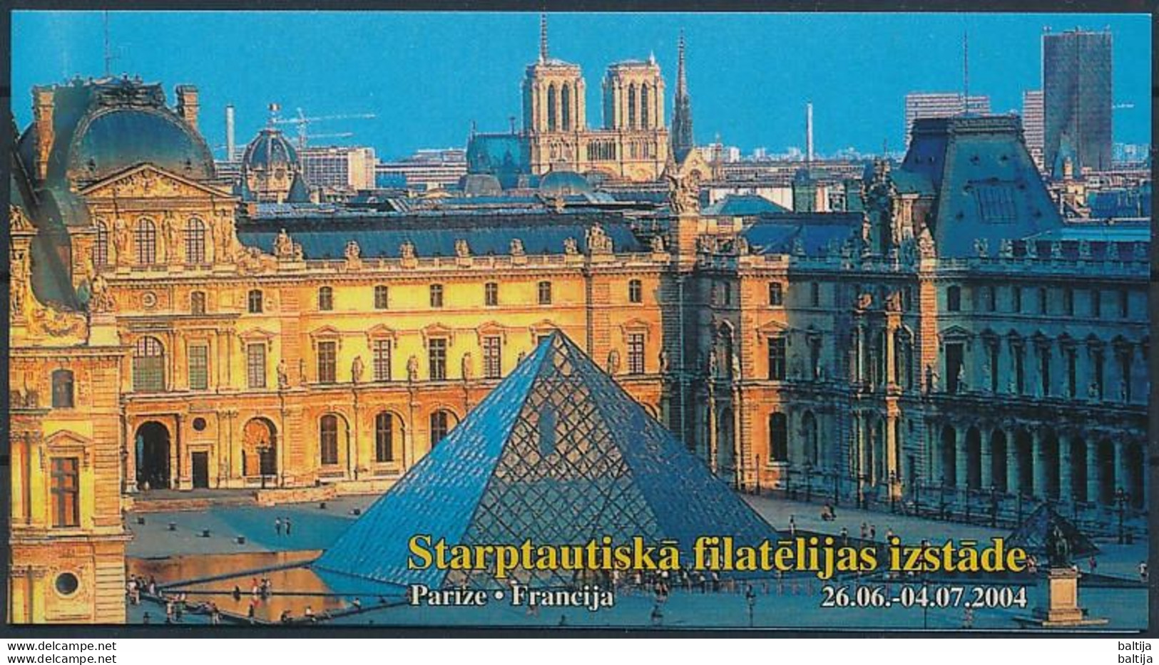 Latvia, Mi 616 ** MNH, Markenheft, Booklet / Fish, Turbot, Psetta Maxima / Salon Du Timbre Paris 2004 - Vissen