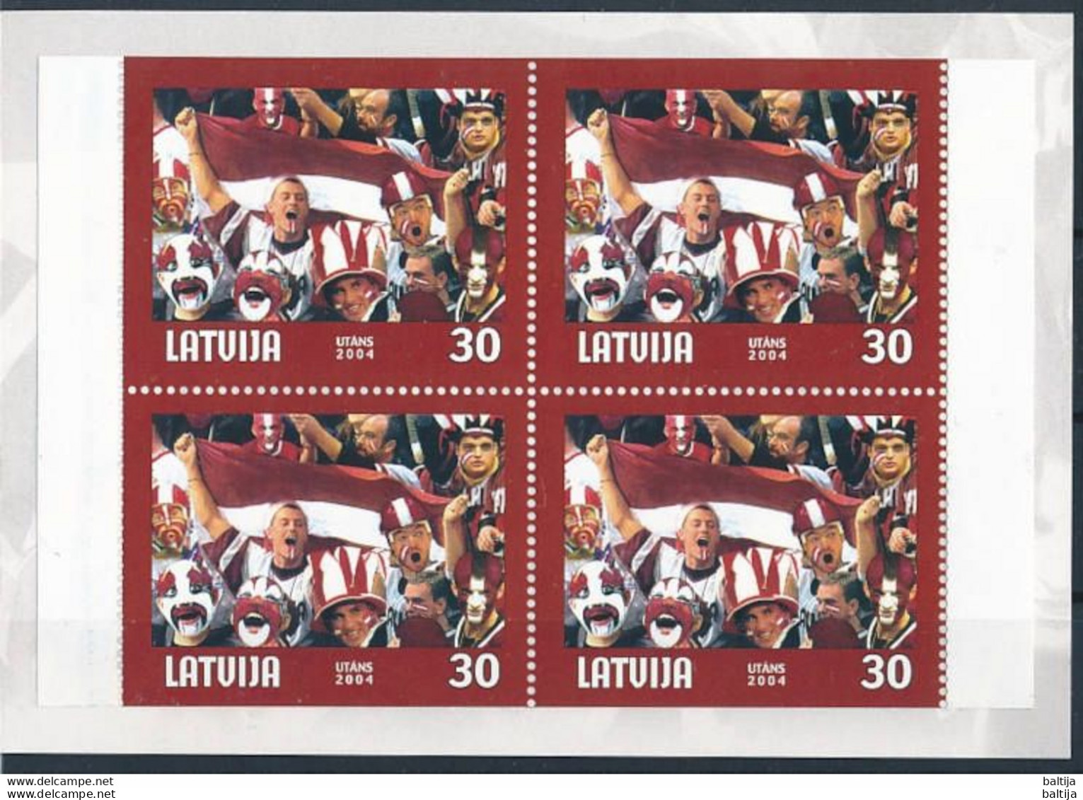 Latvia, Mi 610 ** MNH, Markenheft, Booklet / Ice Hockey, Fan Culture / Philatelic Exhibition ESSEN 2004 - Hockey (Ice)