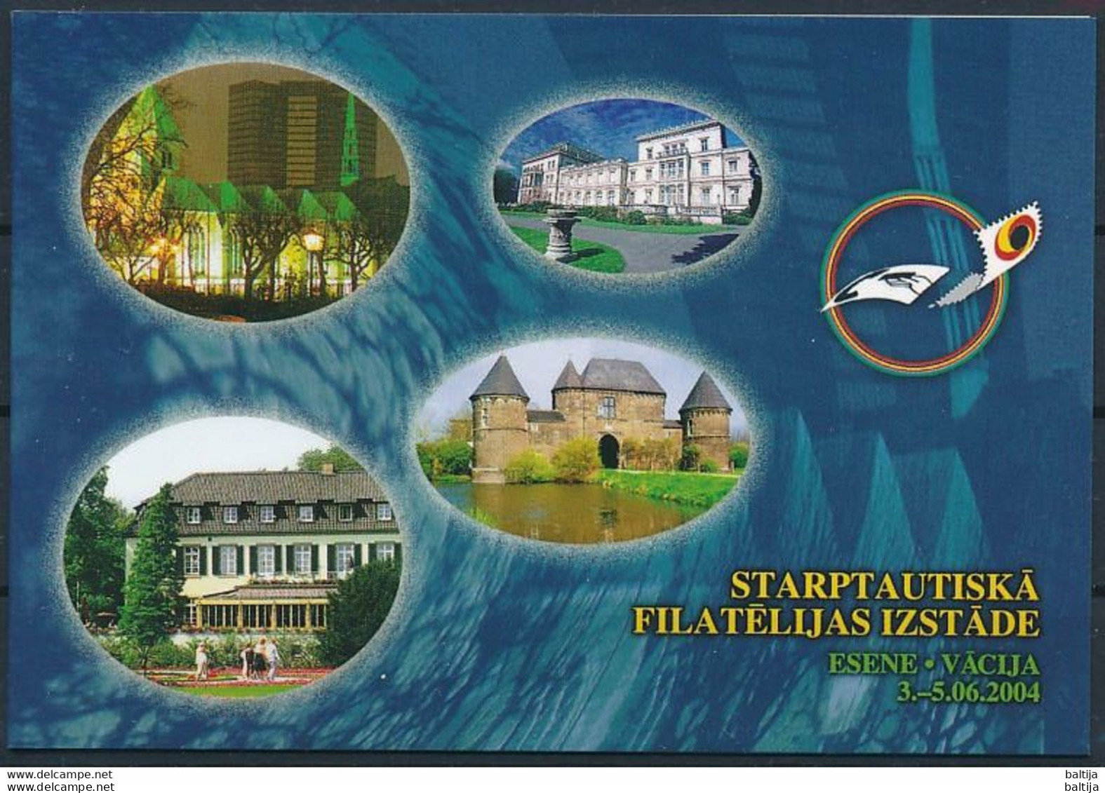 Latvia, Mi 610 ** MNH, Markenheft, Booklet / Ice Hockey, Fan Culture / Philatelic Exhibition ESSEN 2004 - Hockey (sur Glace)