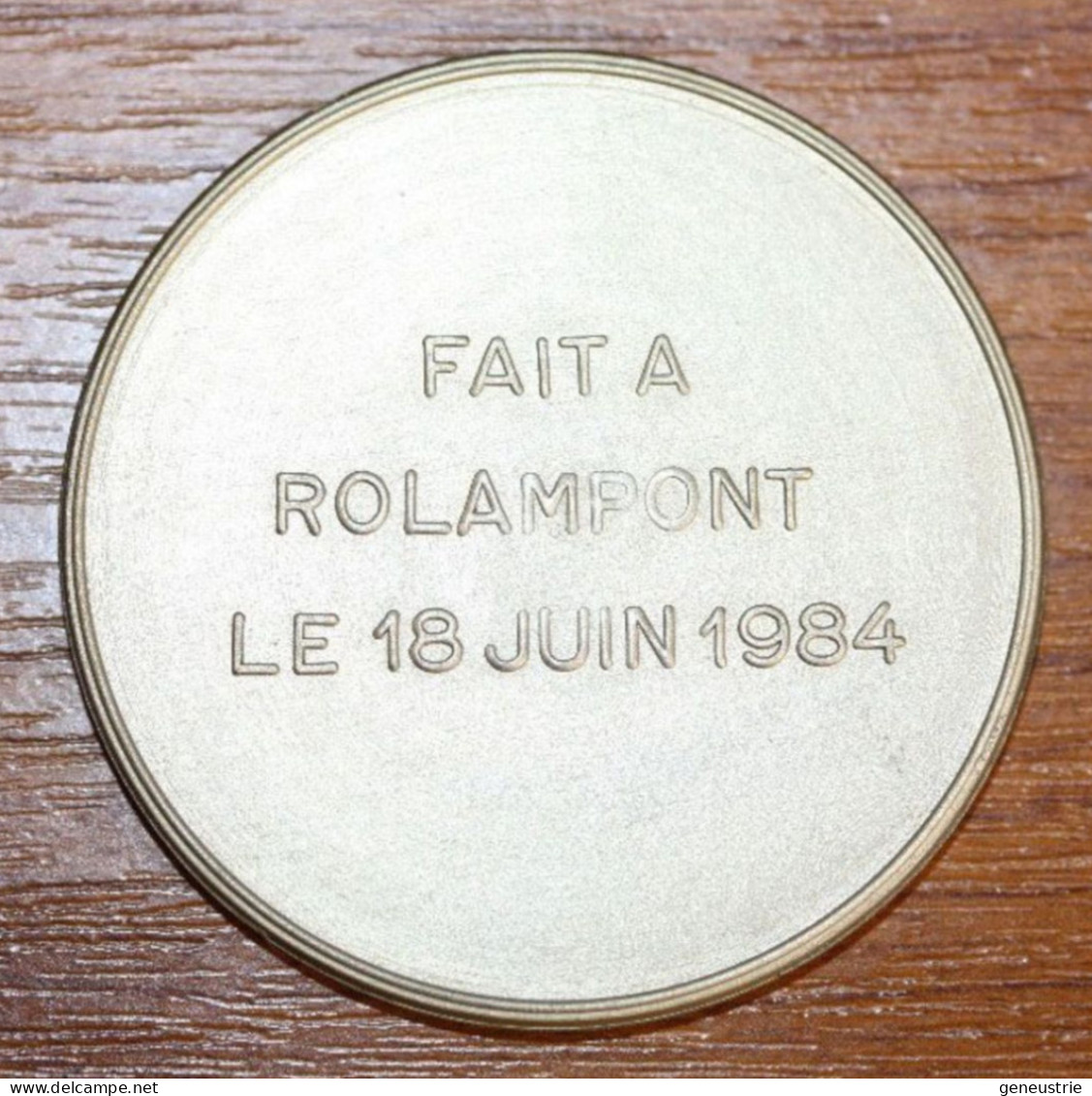 Belle Médaille Anniversaire 30 Ans "Forges De Belles Ondes - Rolampont - 1954-1984" 52 Haute-Marne - Professionals / Firms