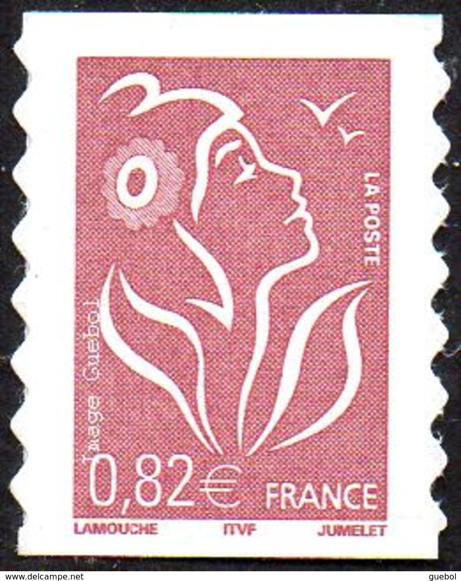 France Marianne De Lamouche Autoadhésif ** N°   53 A Au Modèle 3757 - Légende ITFV 0.82€ Dentelé Ondulé 2 Cotés - 2004-2008 Marianne Of Lamouche