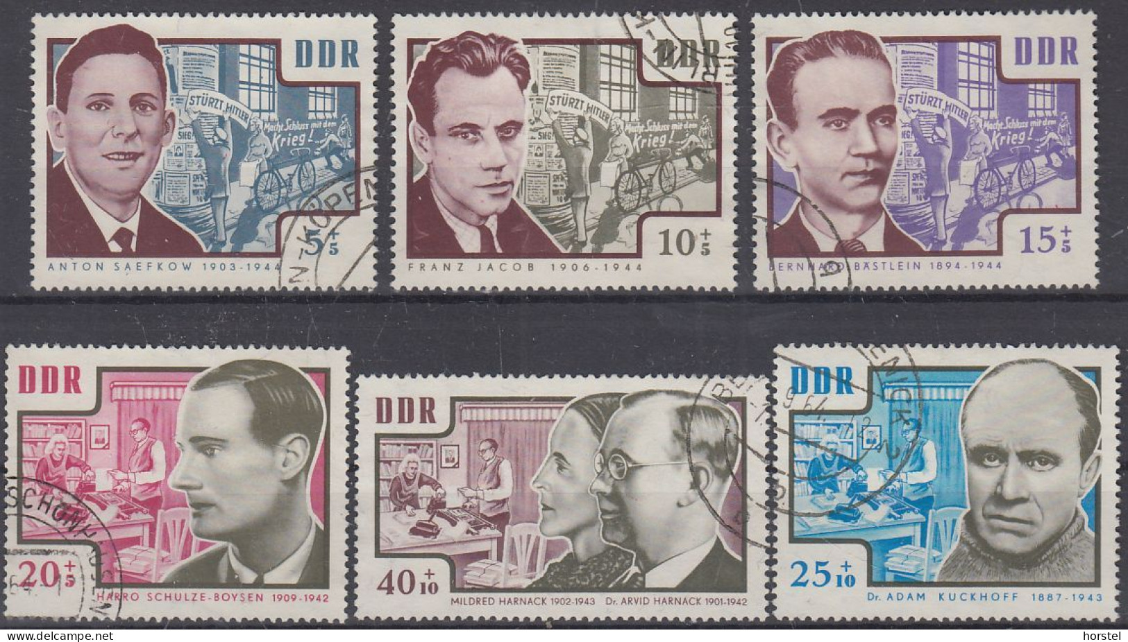 DDR Mi 1014-19  -  Antifaschisten Und KZ- Opfer - Used Stamps