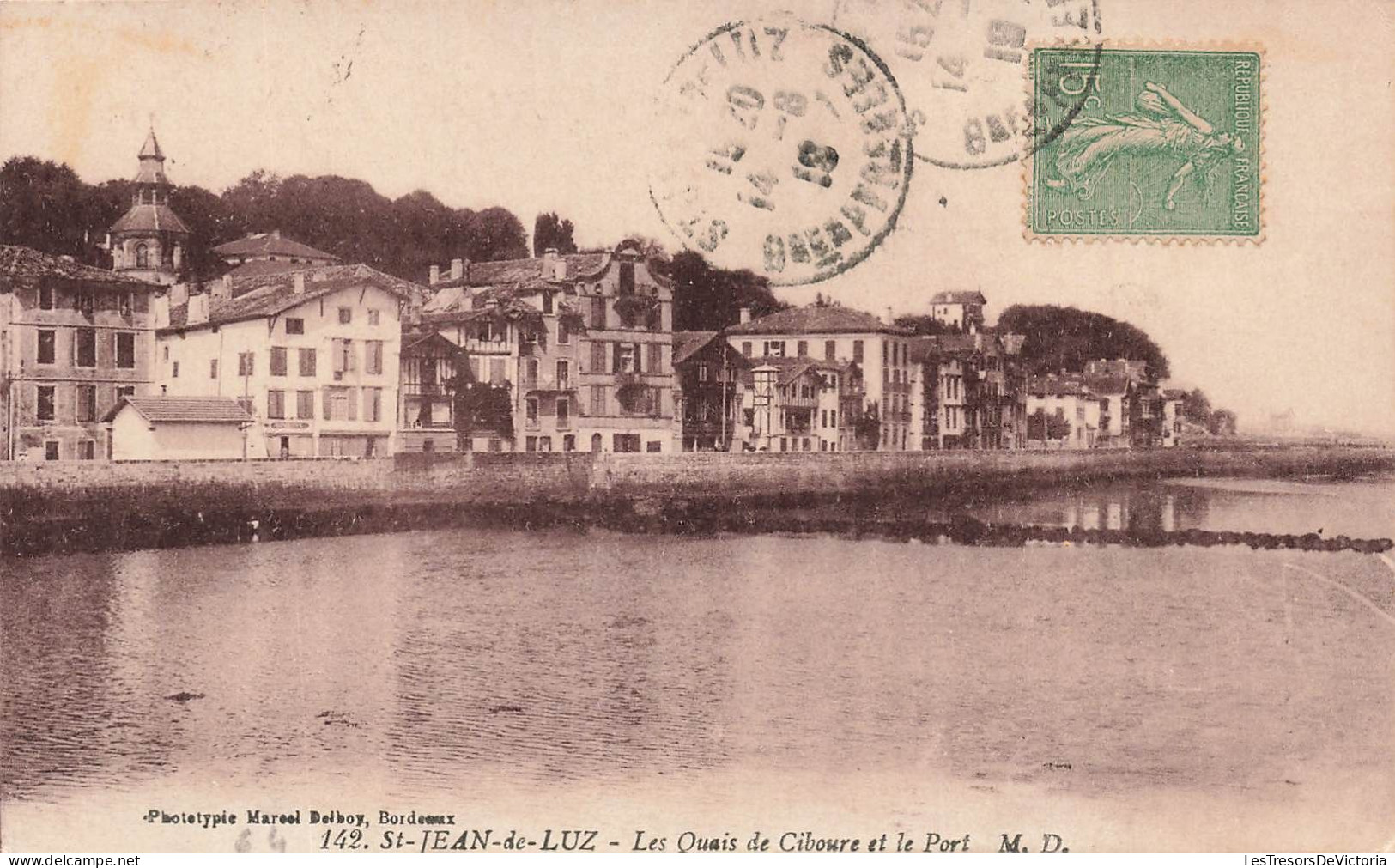 FRANCE - Saint Jean De Luz - Les Quais De Ciboure Et Le Port - Carte Postale Ancienne - Saint Jean De Luz