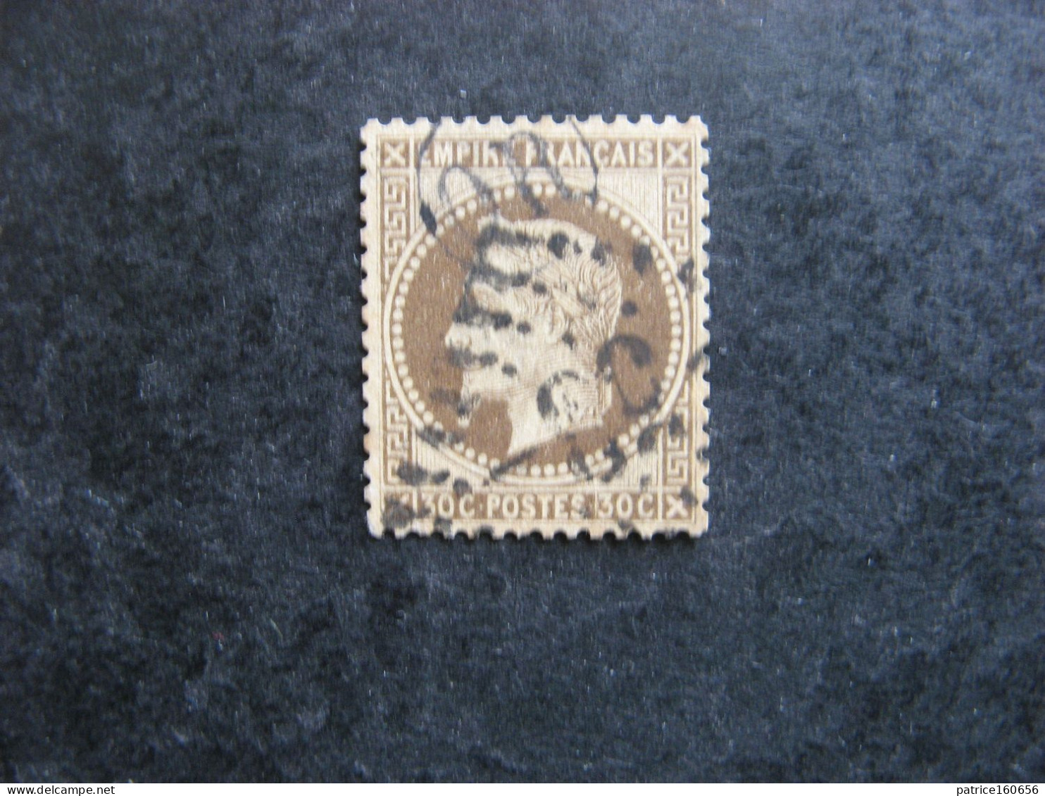 A). TB N° 30 , Oblitéré OR Dans Un Cercle. - 1863-1870 Napoleon III With Laurels