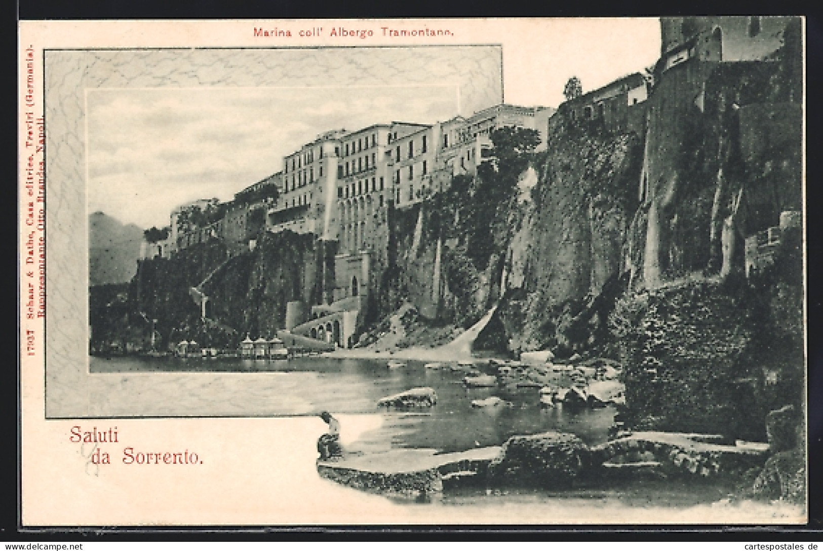 Cartolina Sorrento, Marina Coll` Albergo Tramontano  - Autres & Non Classés