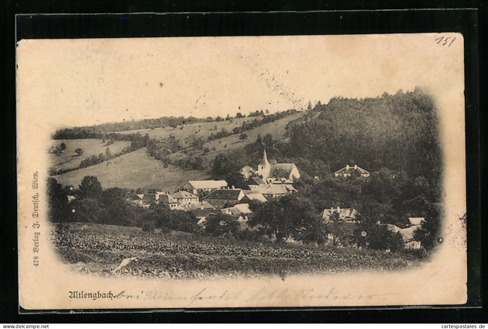 AK Altlengbach, Ortsansicht Mit Kirche  - Autres & Non Classés