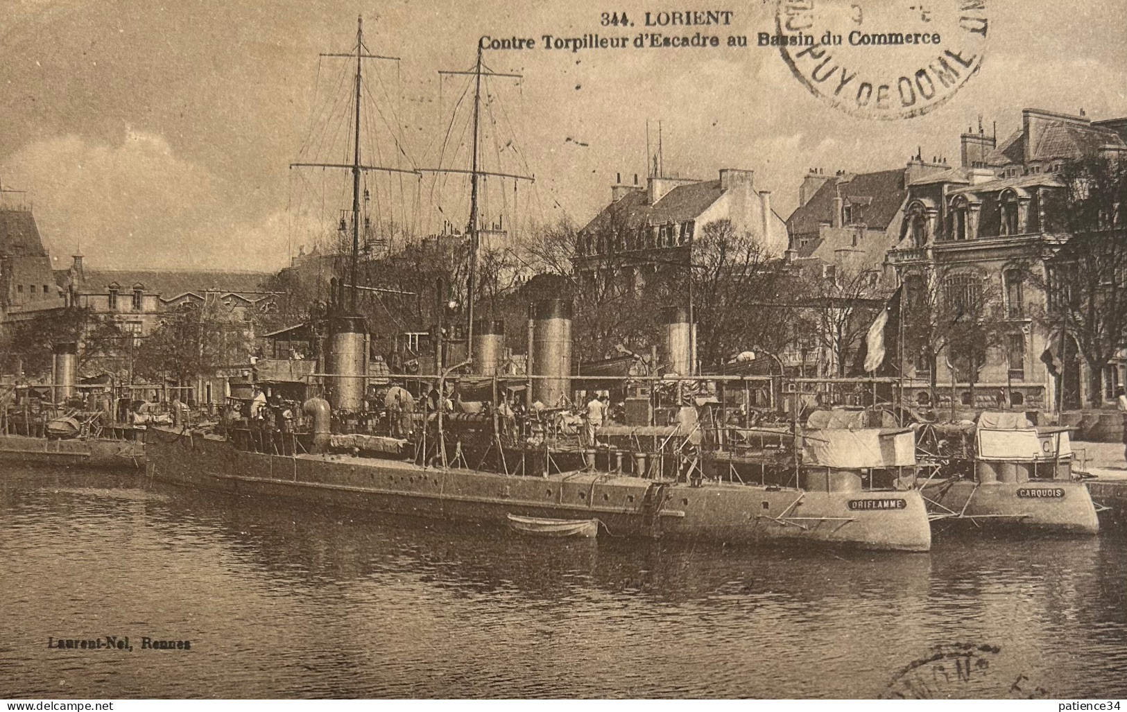 LORIENT - Contre Torpilleur D’Escadre Au Bassin Du Commerce - Warships