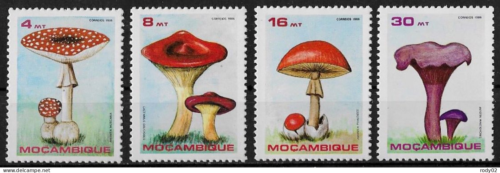 MOZAMBIQUE - CHAMPIGNONS - N° 1029 A 1032 - NEUF** MNH - Funghi