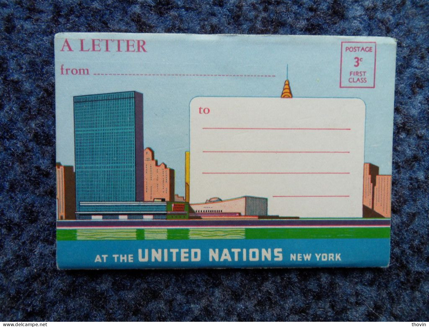 KB11/1217-Cahier United Nations New York 13* 9 Cm 34 Pages   A Letter From.... - Other & Unclassified