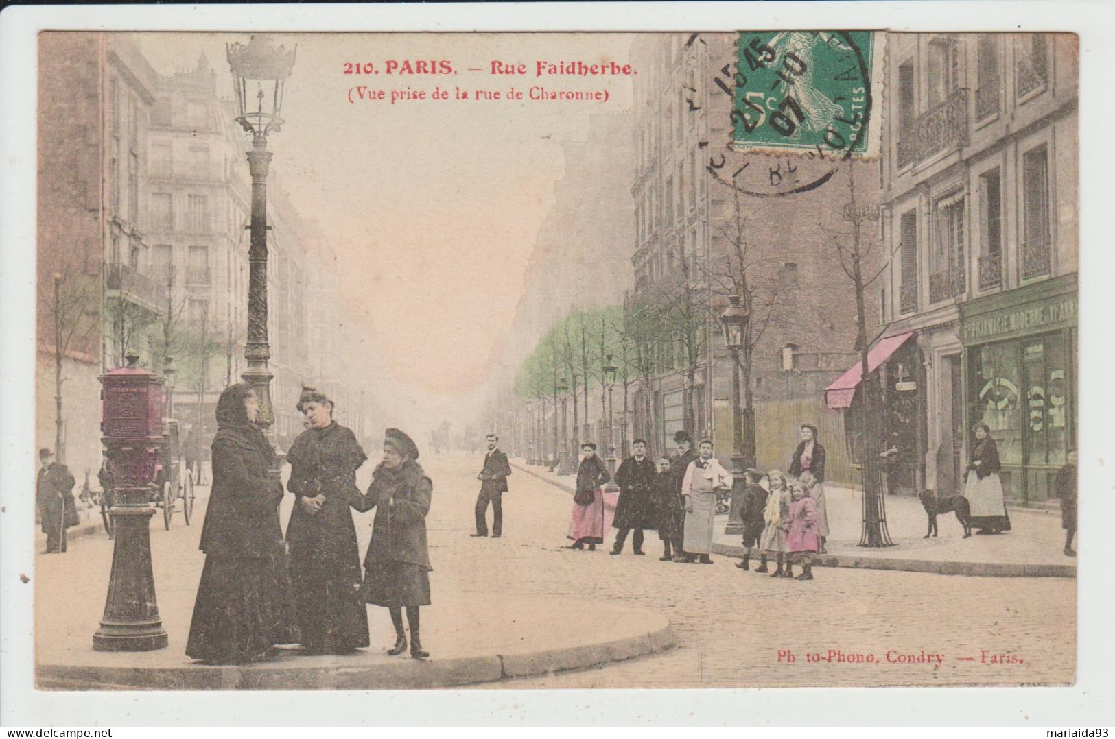PARIS - SEINE - 11e ARRT - RUE FAIDHERBE - VUE PRISE DE LA RUE DE CHARONNE - EDITEUR GONDRY - Paris (11)