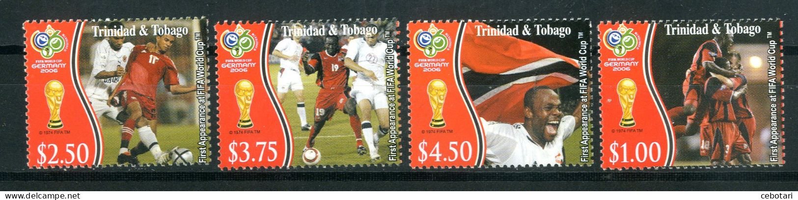 TRINIDAD & TOBAGO 2006** - FIFA World Cup Football - Germany 2006 - 4 Val. MNH. - 2006 – Duitsland