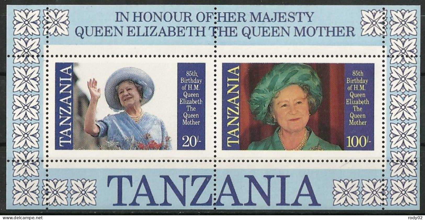 TANZANIE - FAMILLE ROYALE D'ANGLETERRE - 3 BLOCS-FEUILLETS - NEUF** MNH - Royalties, Royals