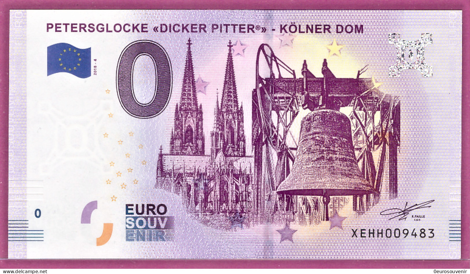 0-Euro XEHH 2018-4 PETERSGLOCKE - DICKER PITTER - KÖLNER DOM - Pruebas Privadas