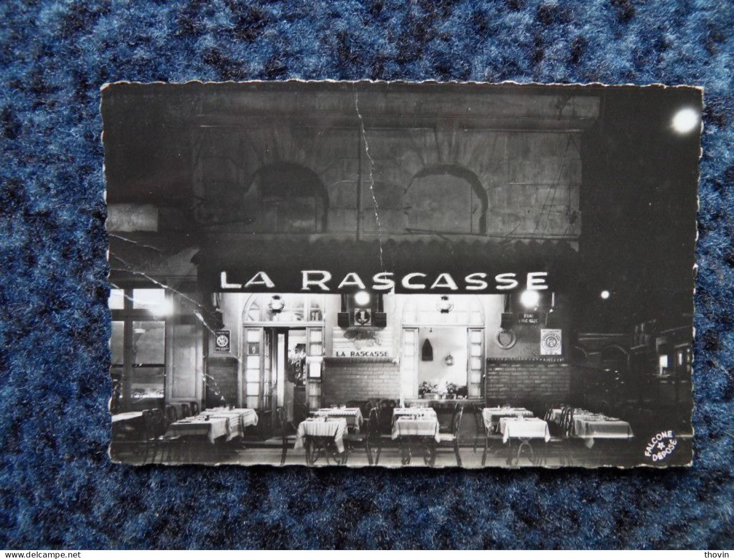 KB11/1218-Marseille Quai De Rive Neuve 1957 Restaurant La Rascasse Voir Photo Pliures - Vecchio Porto (Vieux-Port), Saint Victor, Le Panier