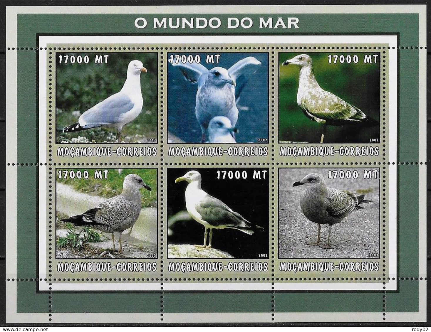 MOZAMBIQUE - OISEAUX - N° 2222 A 2227 ET BF 143 - NEUF** MNH - Autres & Non Classés