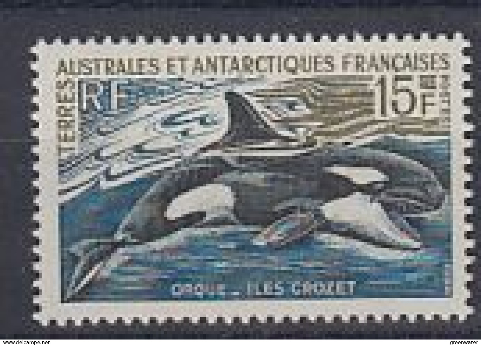 TAAF 1969 Definitive Orque/Orca 1v ** Mnh (59764) - Ongebruikt