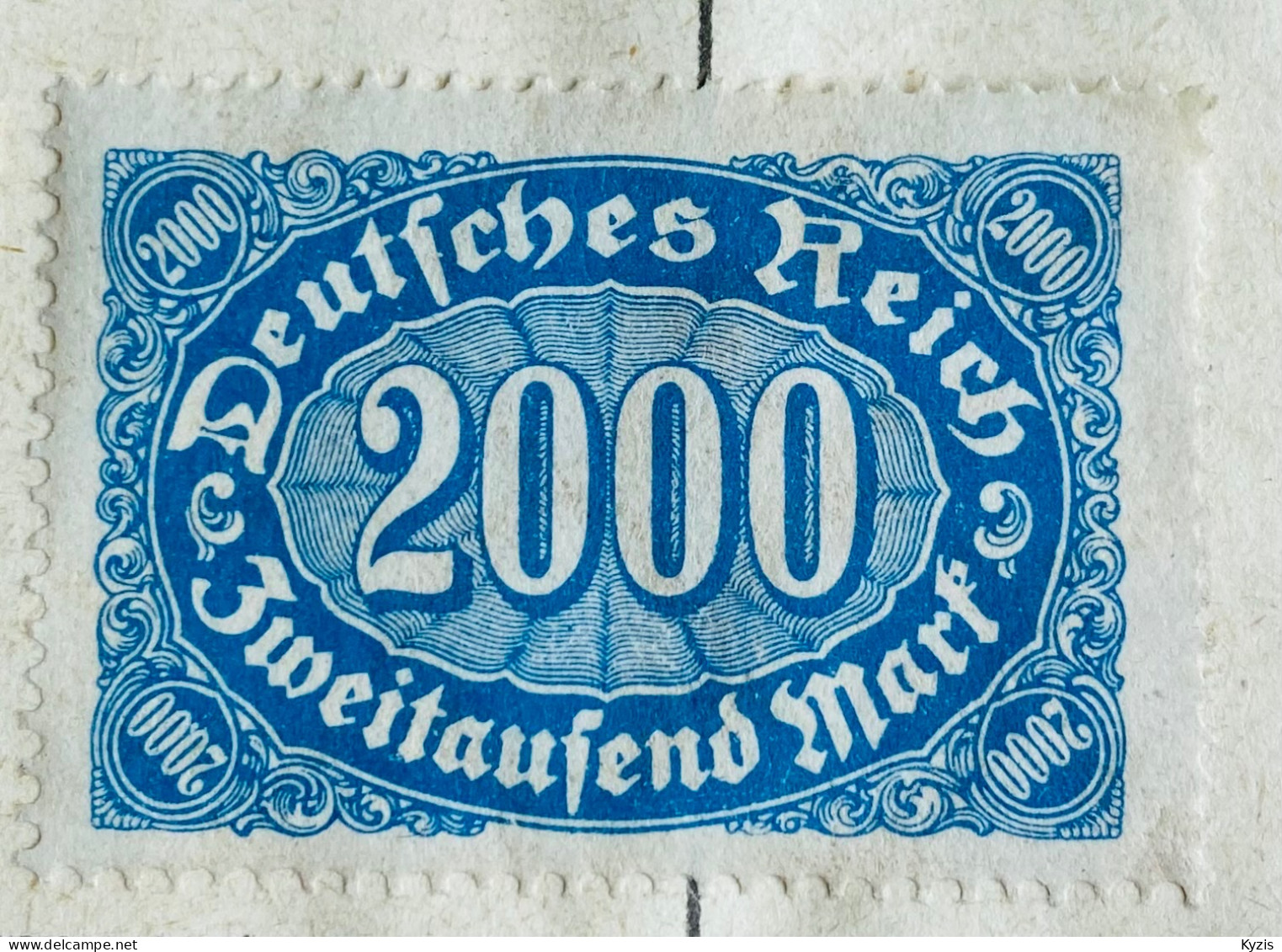 Allemagne - Deutsches Reich 2000 Mark 1922 Michel N° 253 A - BELLE VARIÉTÉ - Unused Stamps
