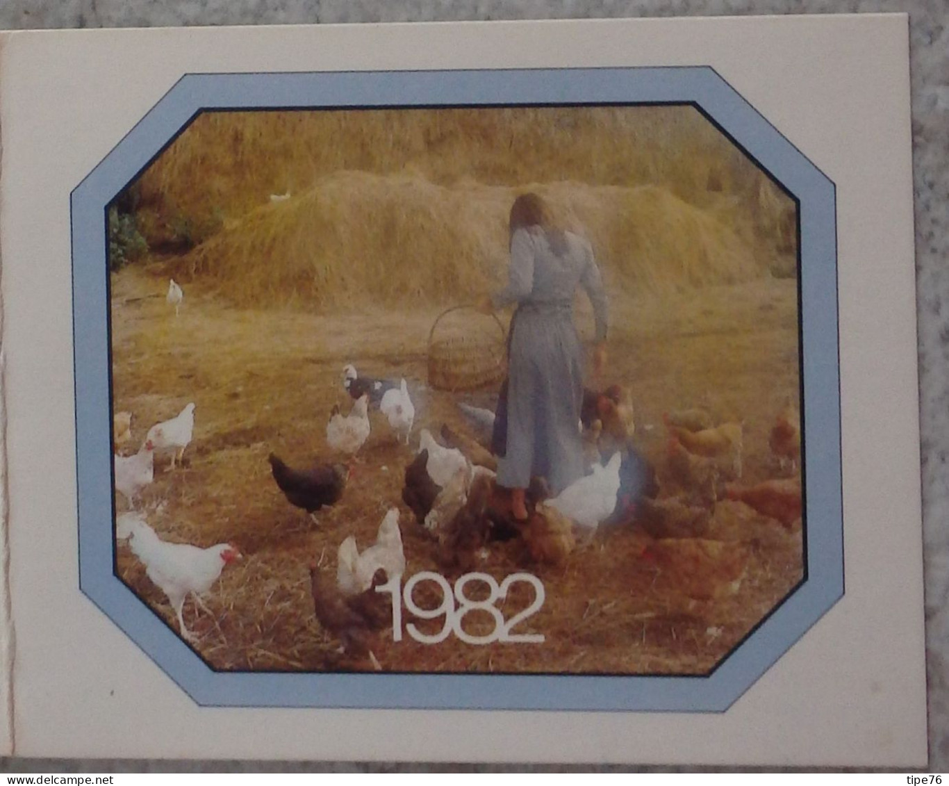 Petit Calendrier De Poche 1982  Poules Basse Cour - Rue Saint Jacques Le Mans Sarthe - Petit Format : 1981-90