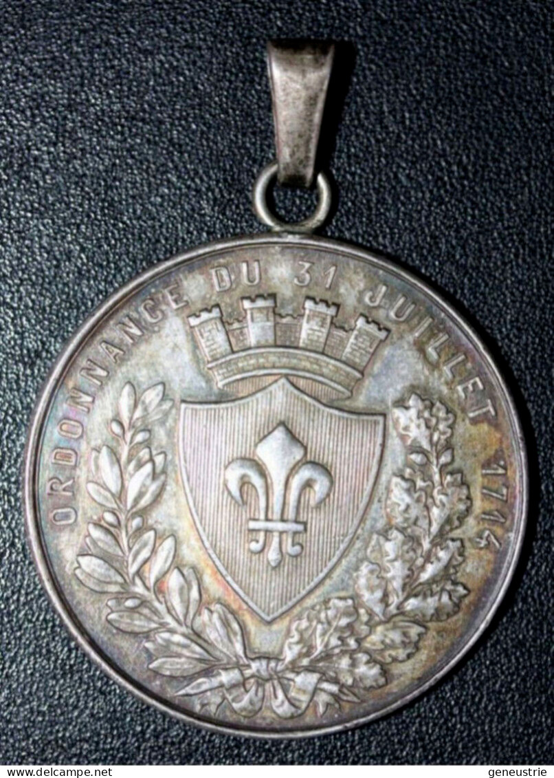 Jeton à Bélière Médaille Argent - Ville De Lille "Ordonnance Du 31 Juillet 1714" - Professionals/Firms