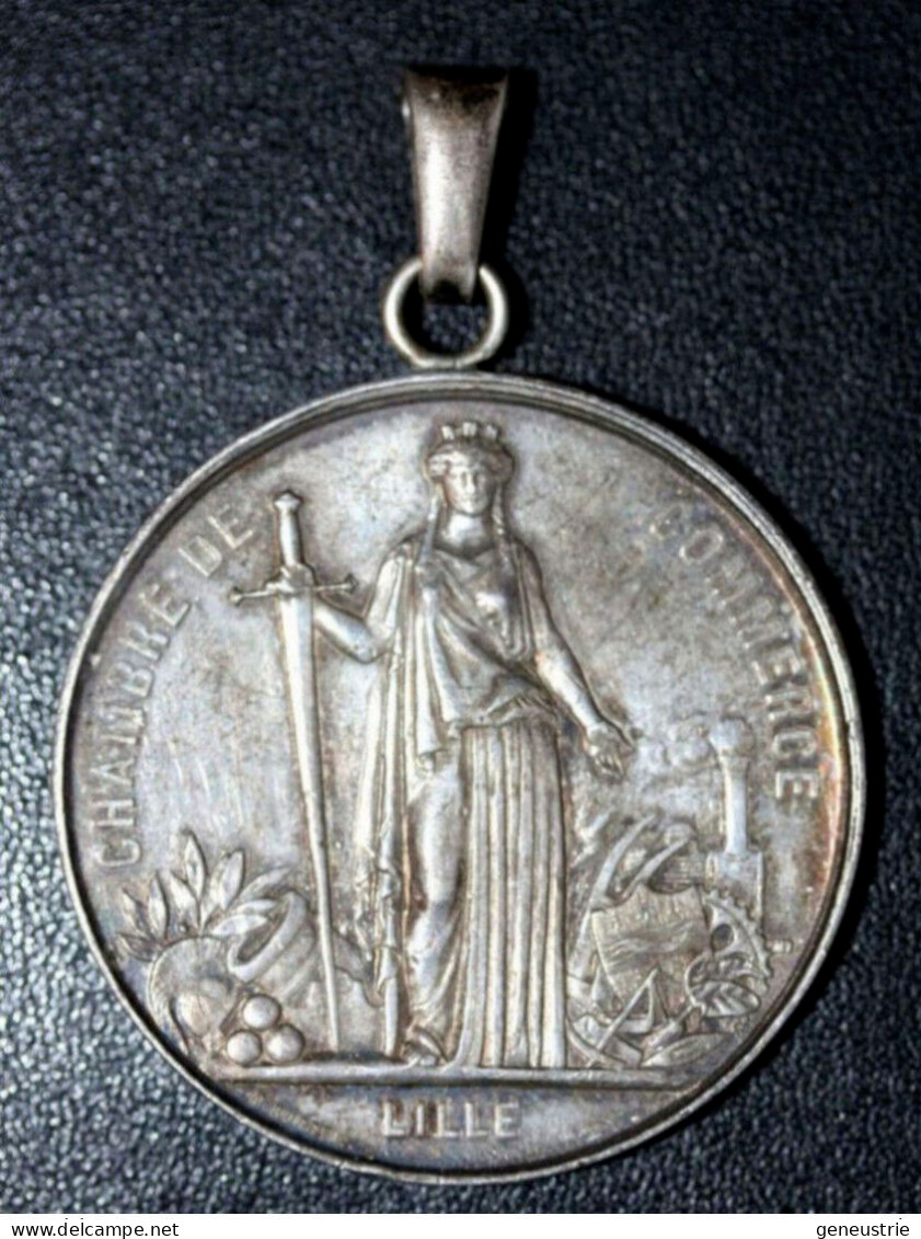 Jeton à Bélière Médaille Argent - Ville De Lille "Ordonnance Du 31 Juillet 1714" - Professionals / Firms