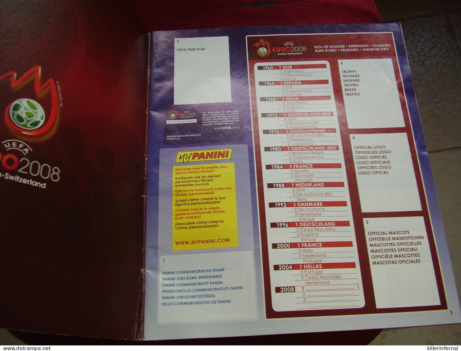 Album Chromos Images Vignettes Stickers Panini *** Austria  Euro  2008 *** - Albums & Katalogus
